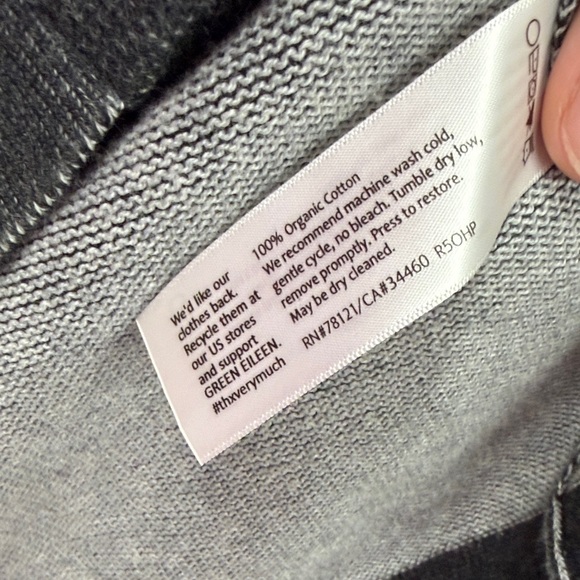 Women's Gray Sleeveless cotton Sweater Vest xs - Picture 6 of 7